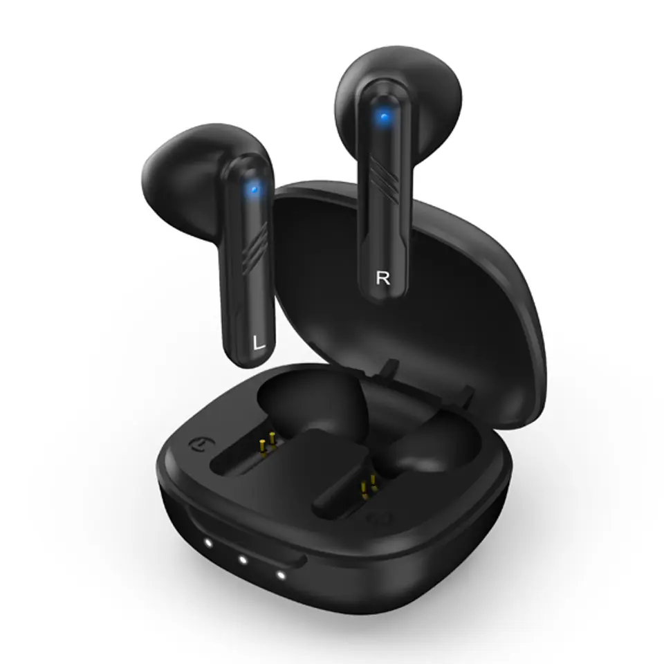 ⁨Genius HS-M905BT, mikrofon, bezprzewodowa, czarna, 2.0, etui z ładowarką, sport typ USB-C⁩ w sklepie Wasserman.eu