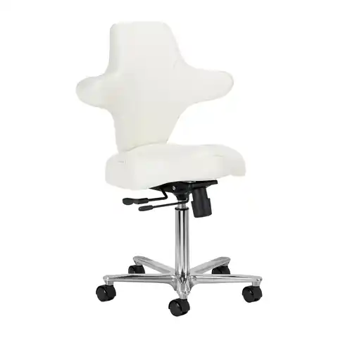 ⁨Krzesło kosmetyczne Azzurro Special 152 białe⁩ w sklepie Wasserman.eu