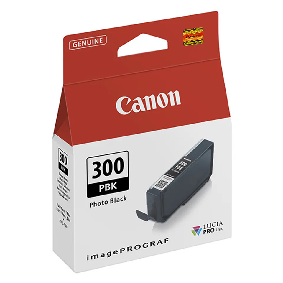 ⁨Canon oryginalny ink / tusz PFI-300 BK, black, 14,4ml, 4193C001, Canon imagePROGRAF PRO-300⁩ w sklepie Wasserman.eu