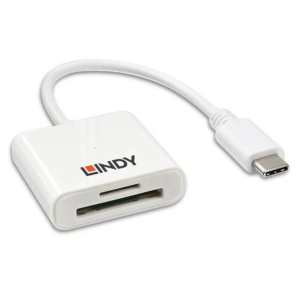 ⁨Lindy USB 3.2 Type C SD Card Reader⁩ w sklepie Wasserman.eu