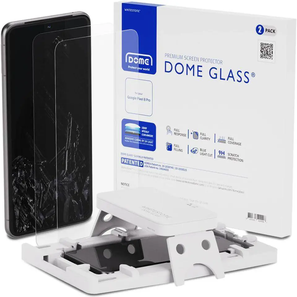 ⁨Szkło Hartowane 5D UV GOOGLE PIXEL 8 PRO Whitestone Dome Glass 2-Pack Clear⁩ w sklepie Wasserman.eu