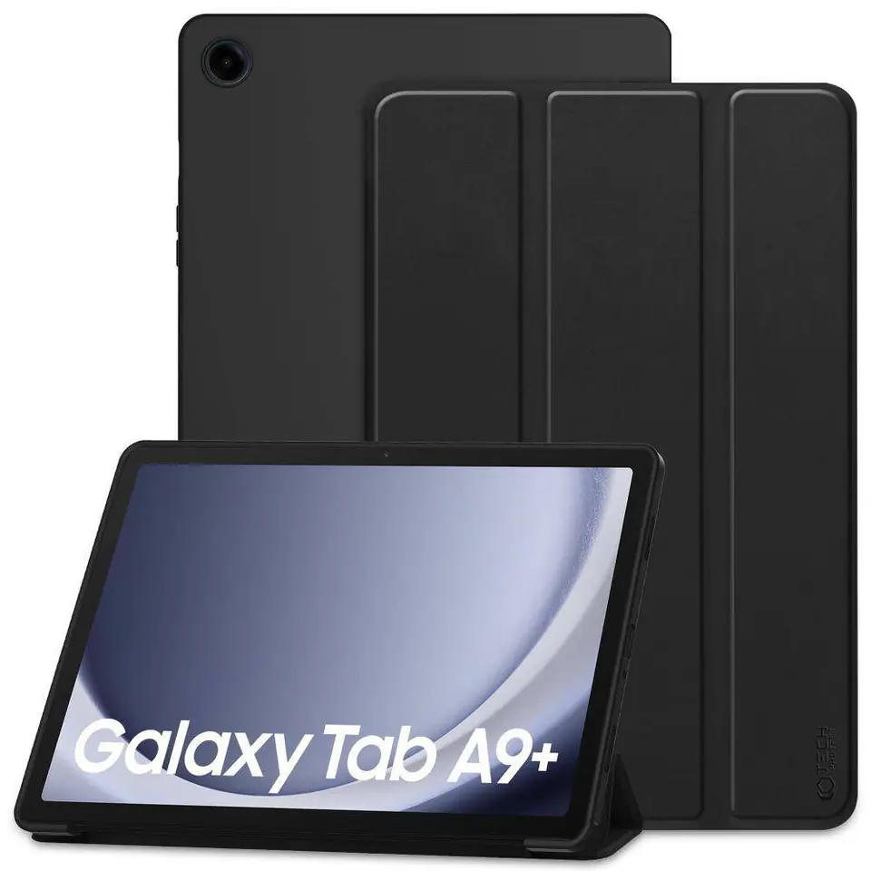 ⁨Etui SAMSUNG GALAXY TAB A9+ 11.0 Tech-Protect SmartCase czarne⁩ w sklepie Wasserman.eu