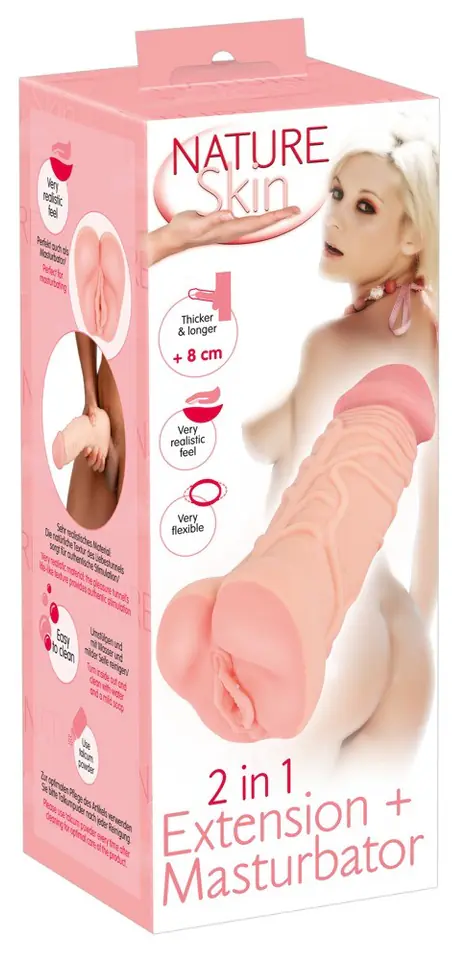 ⁨Masturbator and Extension 2 in 1 Nature Skin⁩ at Wasserman.eu