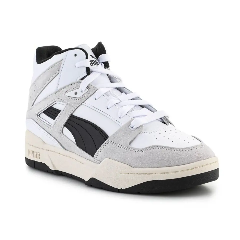 ⁨Buty Puma Slipstream Hi Heritage M 387998 (kolor Biały. Szary/Srebrny, rozmiar EU 43)⁩ w sklepie Wasserman.eu