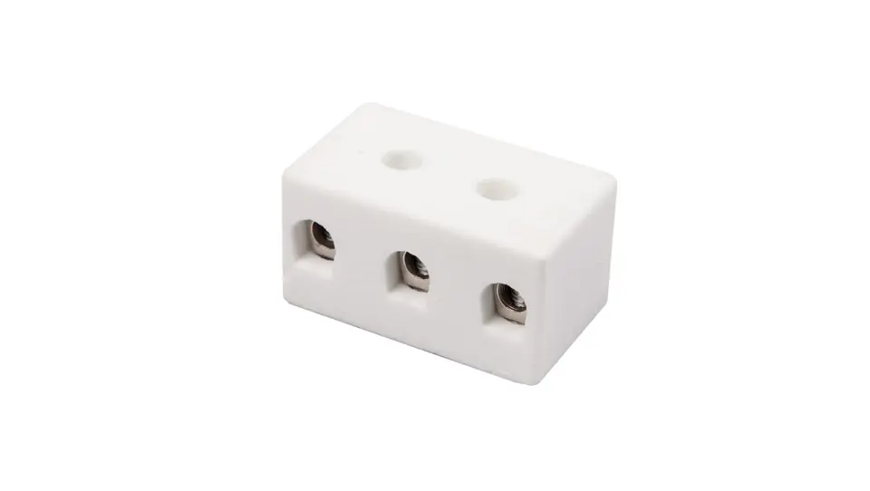 ⁨Porcelain thread fitting 10mm2 3-track white CPO-15A-3P 80723516⁩ at Wasserman.eu