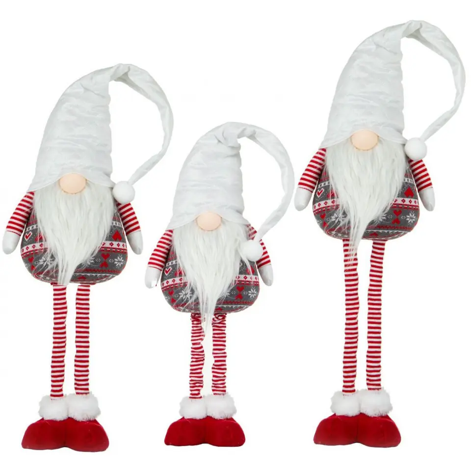 ⁨SKRZAT GNOM NA TELESKOPOWYCH NOGACH BIAŁY 80-115CM⁩ w sklepie Wasserman.eu