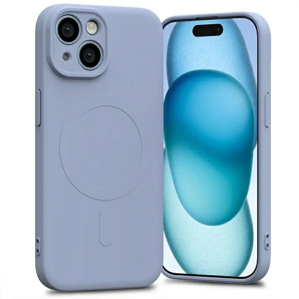 ⁨Mercury MagSafe Semi-Silicone iPhone 15 / 14 / 13 6,1" lawenda /lavender⁩ w sklepie Wasserman.eu