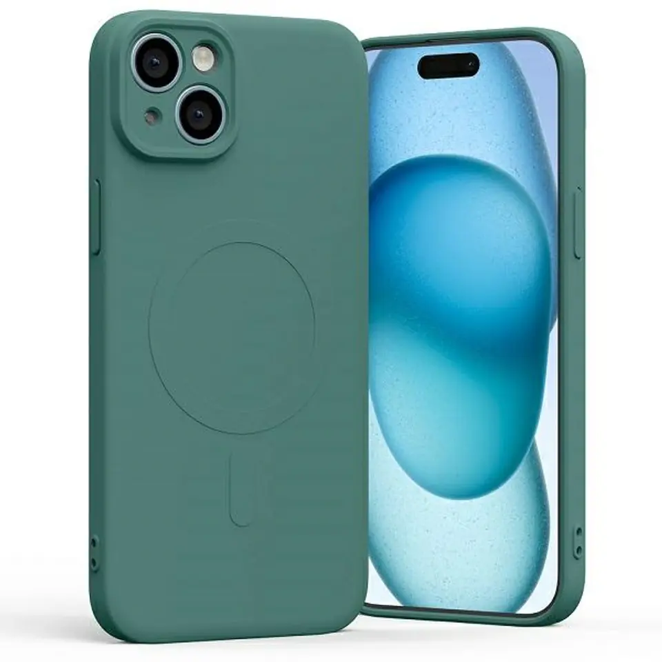 ⁨Mercury MagSafe Semi-Silicone iPhone 15 Plus / 14 Plus 6,7" zielony /green⁩ w sklepie Wasserman.eu