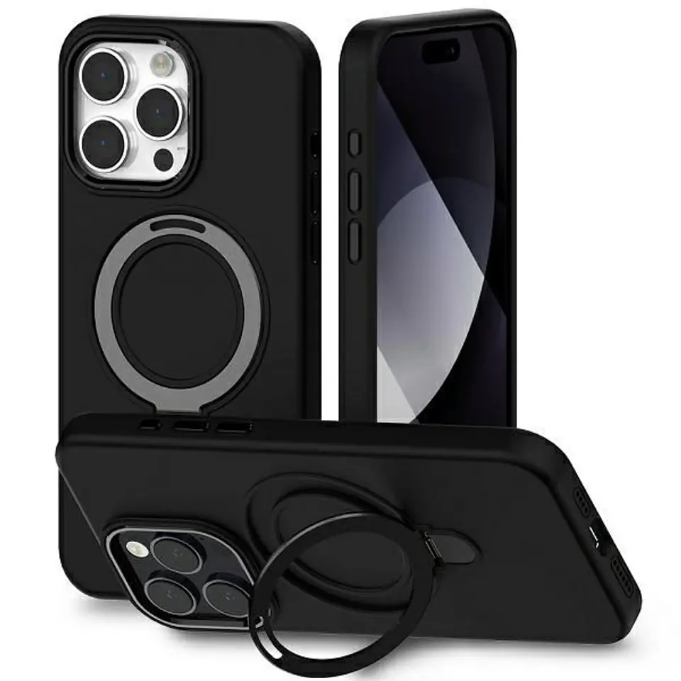 ⁨Mercury MagSafe Stand Silicone iPhone 156,1" czarny/black⁩ w sklepie Wasserman.eu