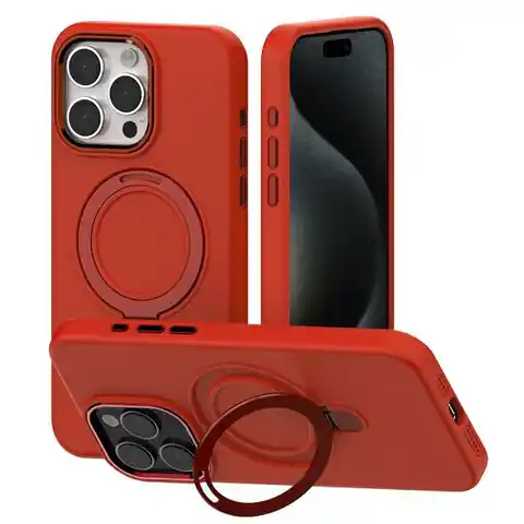 ⁨Mercury MagSafe Stand Silicone iPhone 15 / 14 / 13 6,1" czerwony /red⁩ w sklepie Wasserman.eu