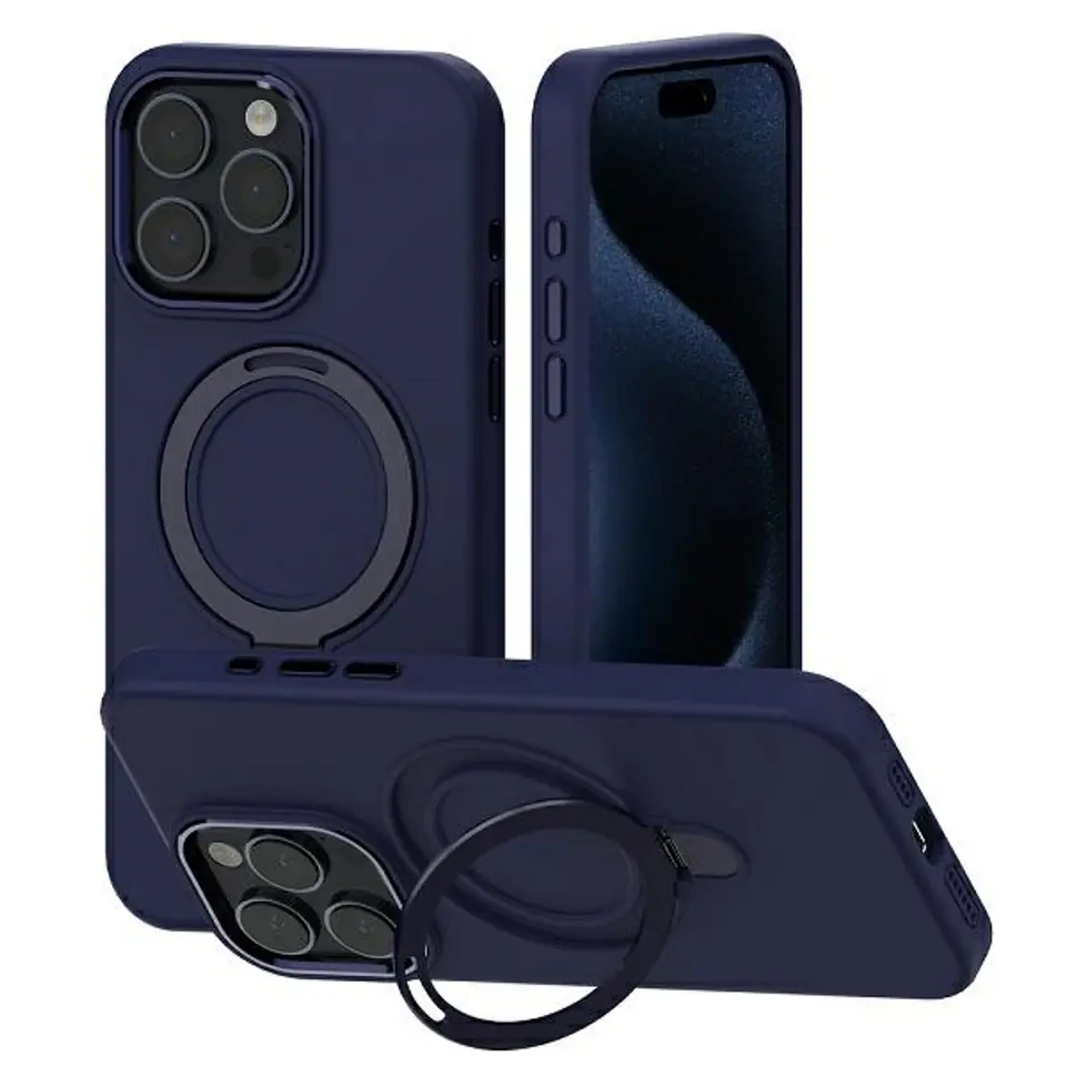 ⁨Mercury MagSafe Stand Silicone iPhone 156,1" niebieski /blue⁩ w sklepie Wasserman.eu