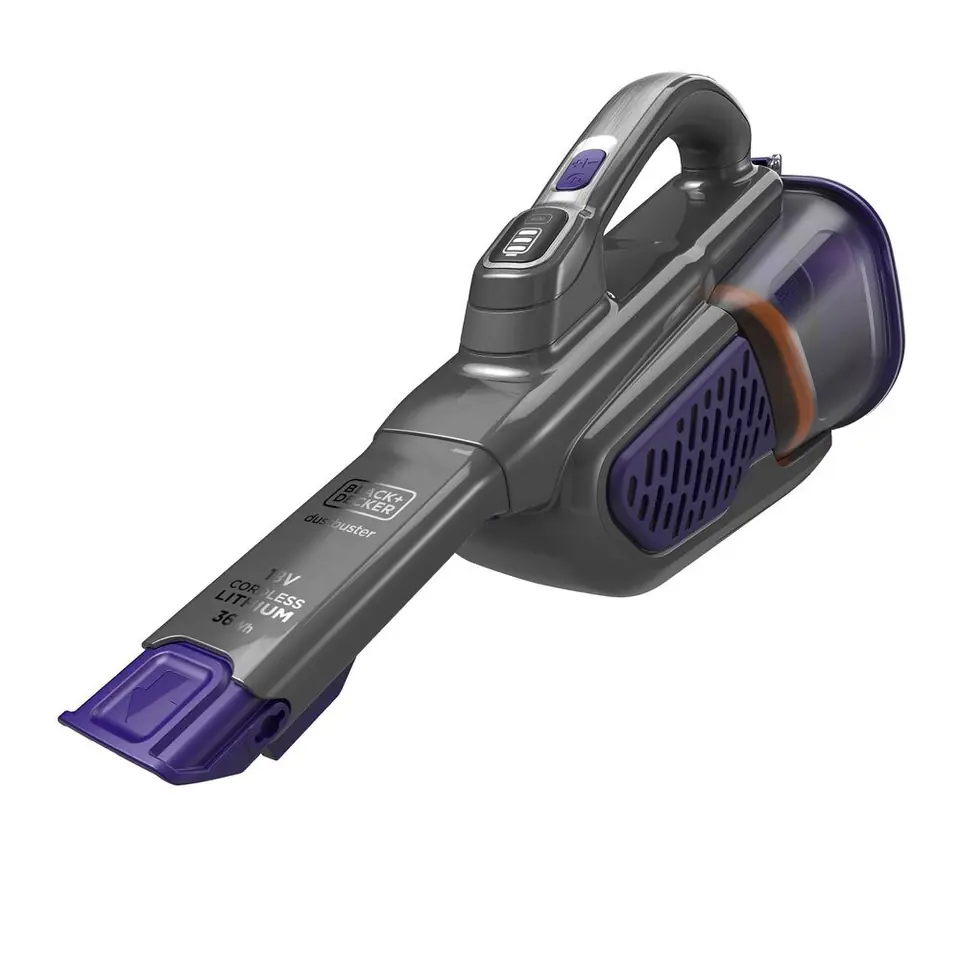 ⁨Black & Decker BHHV520BFP handheld vacuum Black, Violet Bagless⁩ at Wasserman.eu