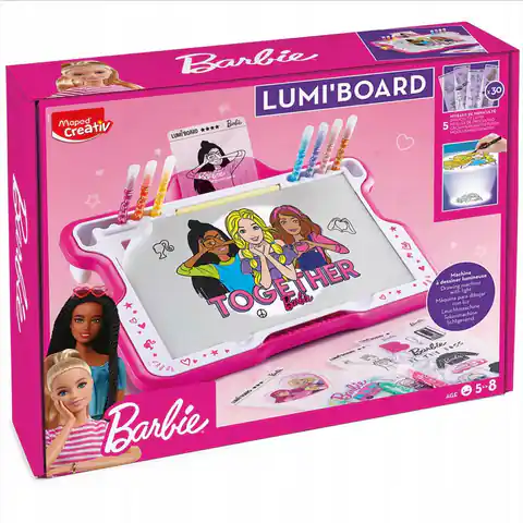 ⁨Lumi Board Barbie MAPED illuminated whiteboard⁩ at Wasserman.eu