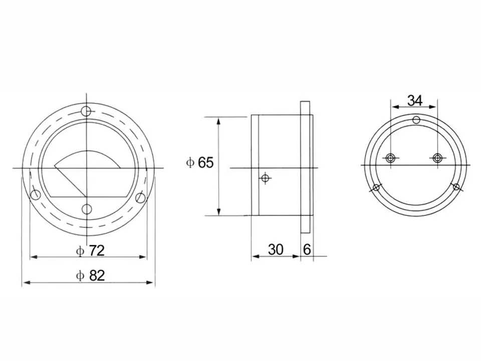 ⁨51-110#              Miernik analog.volt.okr.10v⁩ w sklepie Wasserman.eu