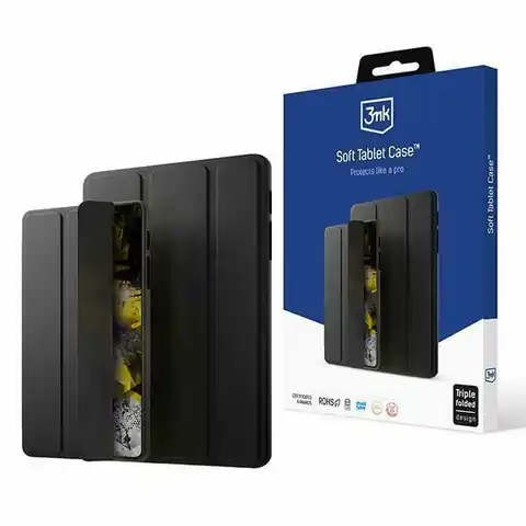 ⁨3MK Soft Tablet Case Sam Tab S9 FE+ czarny/black⁩ w sklepie Wasserman.eu
