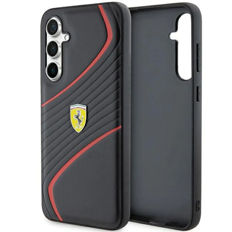 ⁨Ferrari FEHCS23FEPTWK S23 FE S711 czarny/black hardcase Twist Metal Logo⁩ w sklepie Wasserman.eu