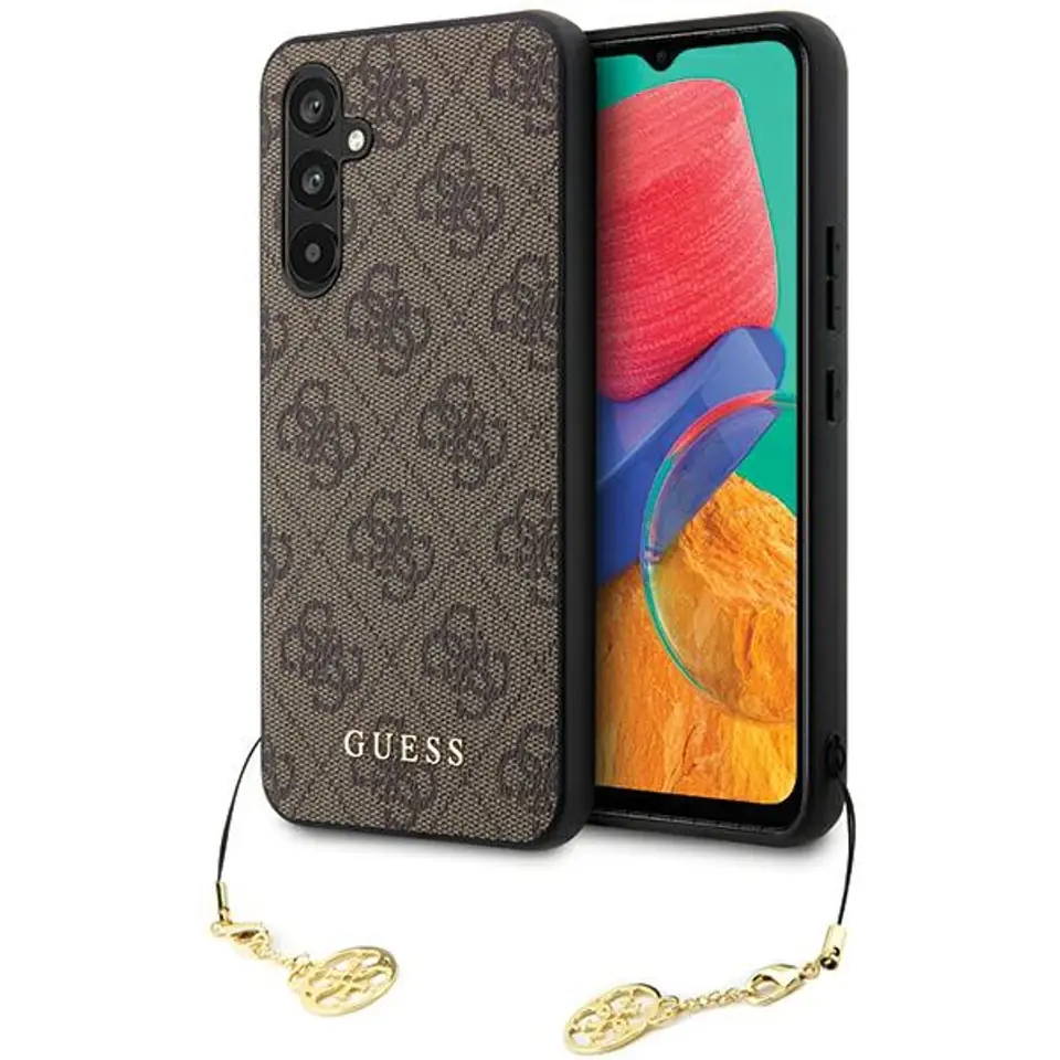 ⁨Guess GUHCS23FEGF4GBR S23 FE S711 brązowy/brown hardcase 4G Charms Collection⁩ w sklepie Wasserman.eu