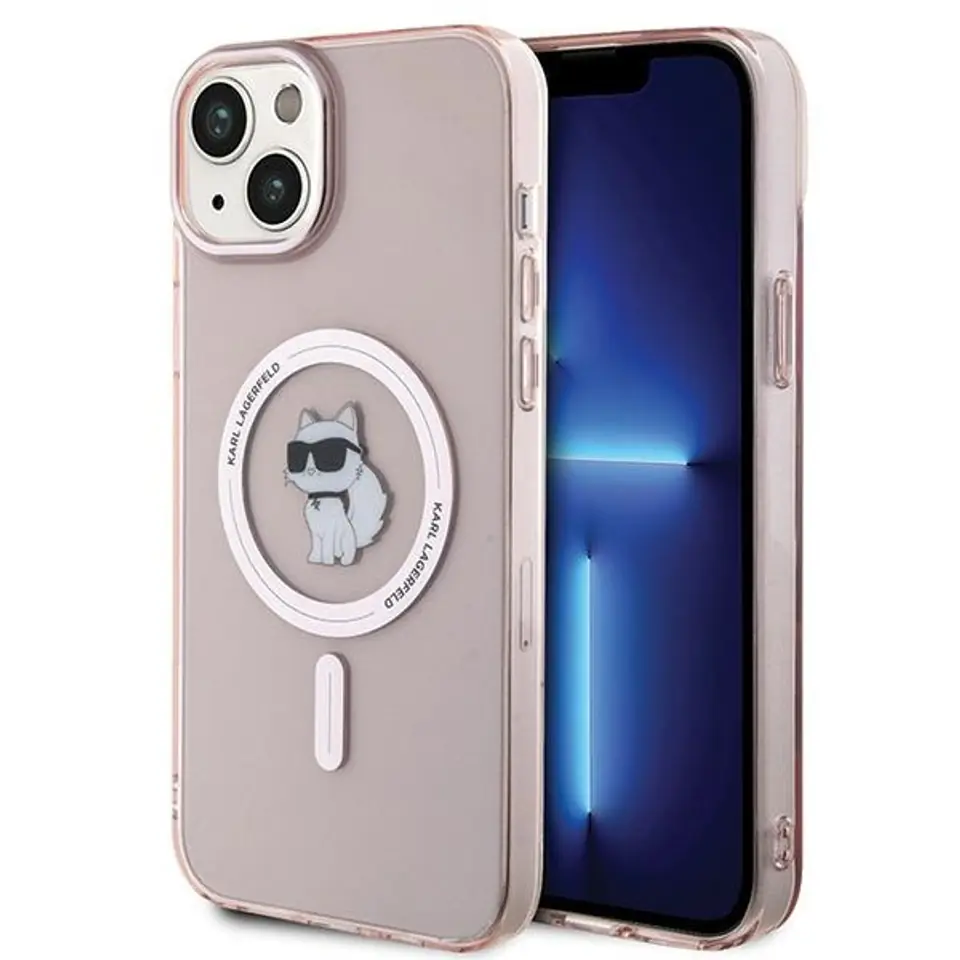 ⁨Karl Lagerfeld KLHMP15MHFCCNOP iPhone 15 Plus / 14 Plus 6.7" różowy/pink hardcase IML Choupette MagSafe⁩ w sklepie Wasserman.eu