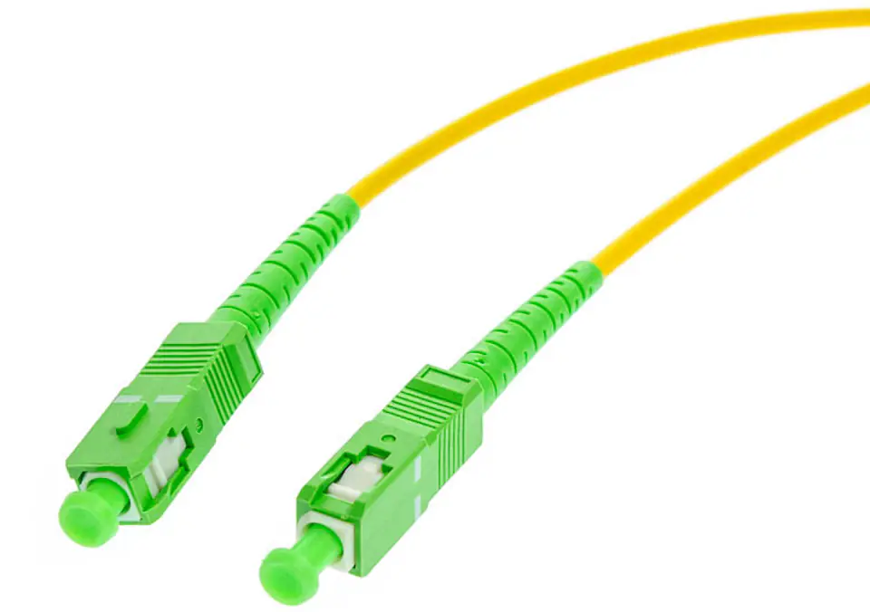 ⁨PATCHCORD ŚWIATŁOWODOWY SM 3M SIMPLEX 9/125, SC/APC-SC/APC 3MM⁩ w sklepie Wasserman.eu