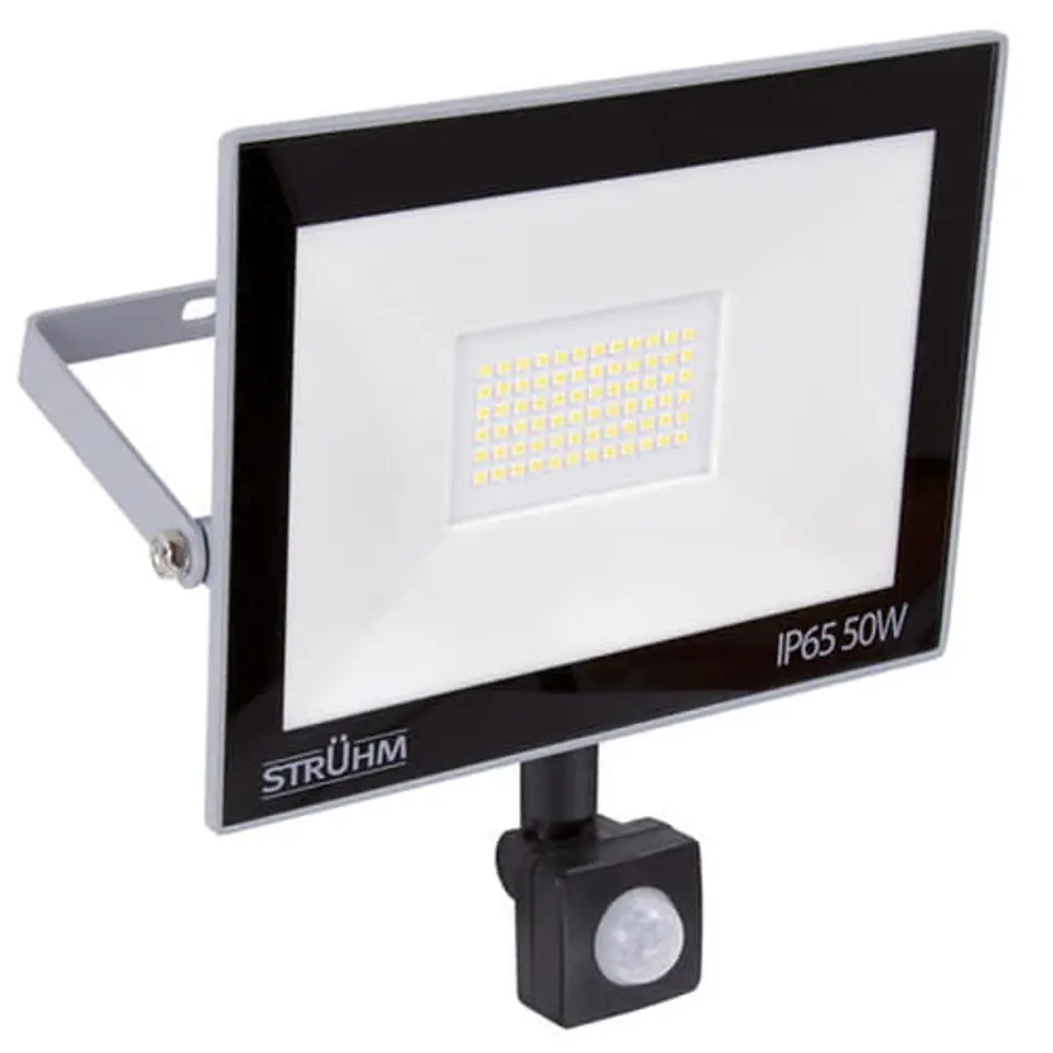 ⁨Reflektor LED z czujnikiem ruchu 50W 6500K IP65⁩ w sklepie Wasserman.eu