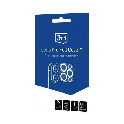 ⁨Osłona na obiektyw do Apple iPhone 14/14 Plus - 3mk Lens Pro Full Cover⁩ w sklepie Wasserman.eu