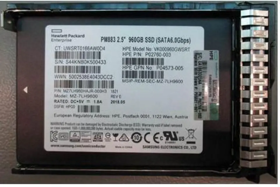 ⁨Hewlett Packard Enterprise SSD 960GB 25 Inch SFF⁩ w sklepie Wasserman.eu