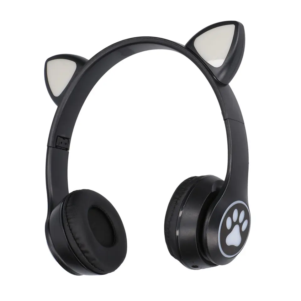 EXTRALINK KIDS CAT EARS WIRELESS HEADPHONES BLACK w sklepie Wasserman.eu