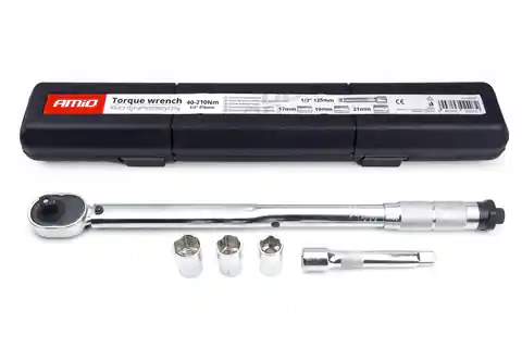 ⁨Torque wrench with cap 17/19/21 mm 40-210 nm⁩ at Wasserman.eu