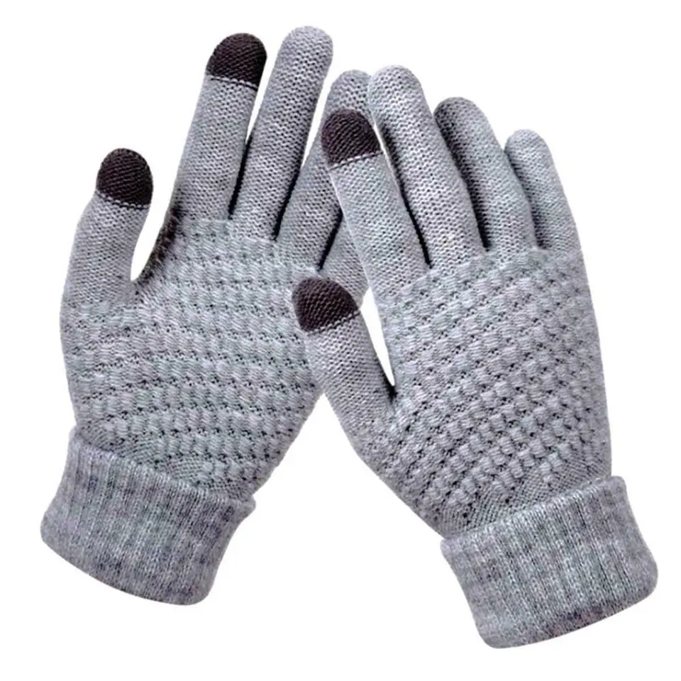 ⁨BQ19P Rękawiczki zimowe szare⁩ w sklepie Wasserman.eu
