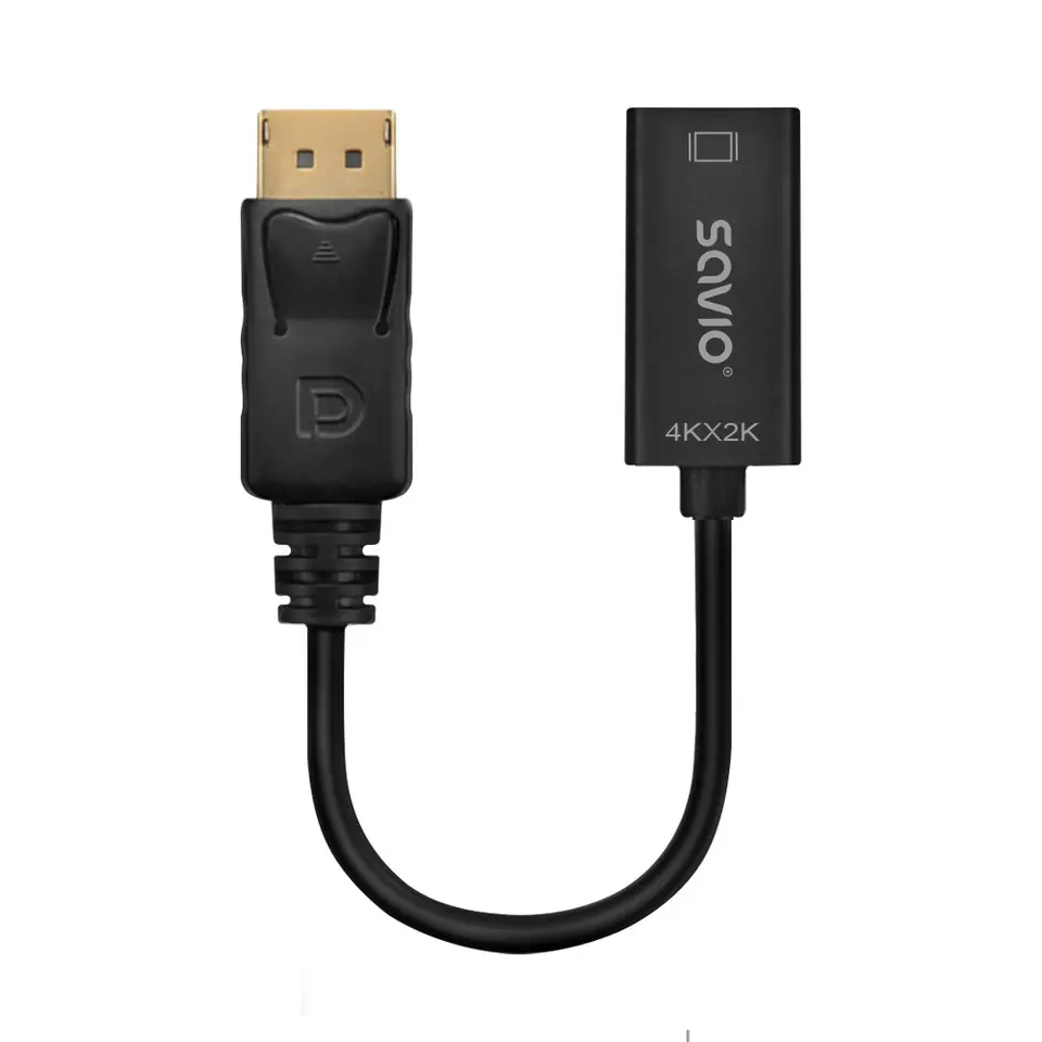 ⁨SAVIO ADAPTER DISPLAYPORT (M) V1.2 - HDMI A (F) V1.4, 4K AK-62⁩ w sklepie Wasserman.eu