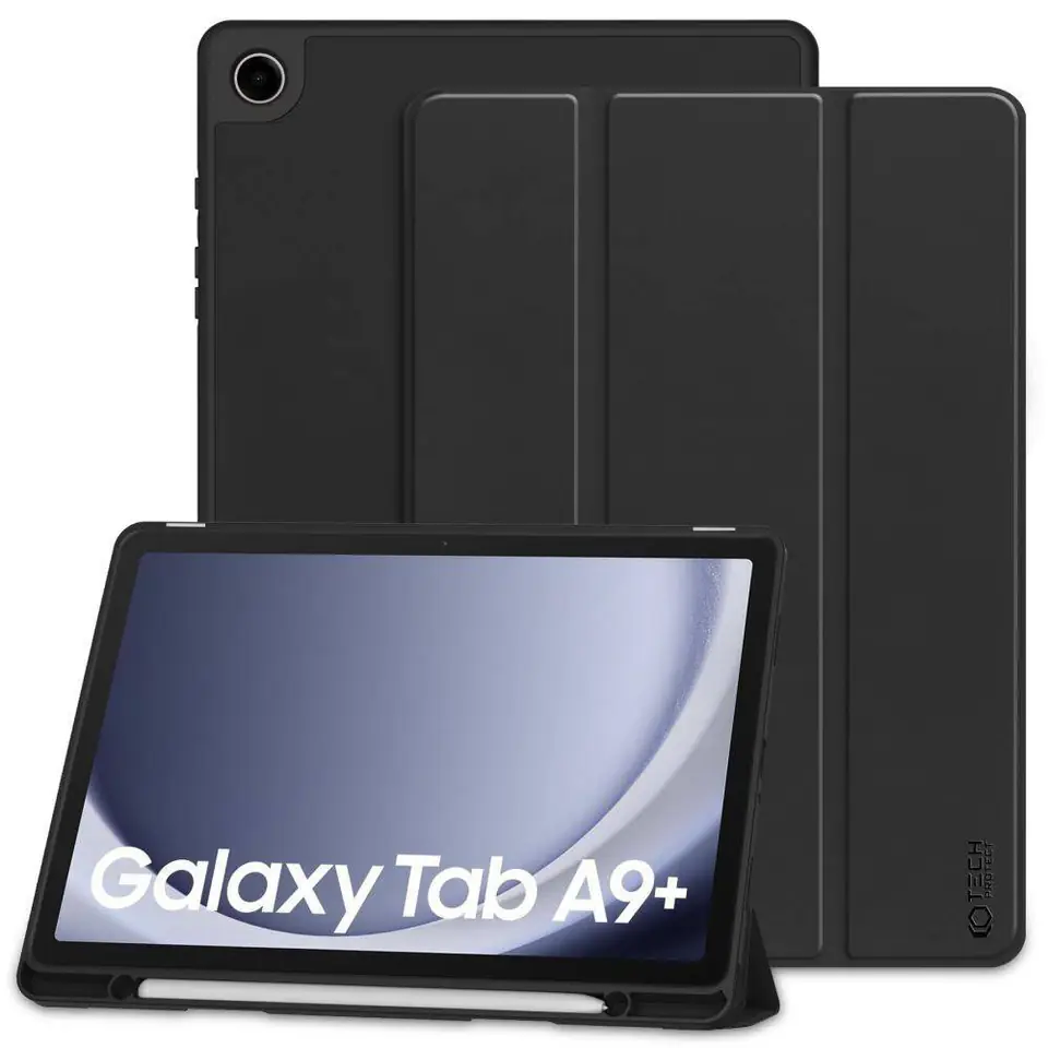 ⁨Etui SAMSUNG GALAXY TAB A9+ 11.0 Tech-Protect SC Pen czarne⁩ w sklepie Wasserman.eu