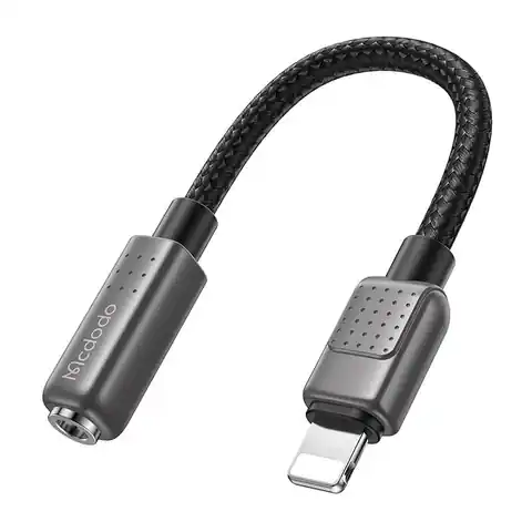 ⁨Adapter Audio Lightning do Mini Jack (żeński) 3.5mm  Mcdodo CA-5010 0.11m⁩ w sklepie Wasserman.eu