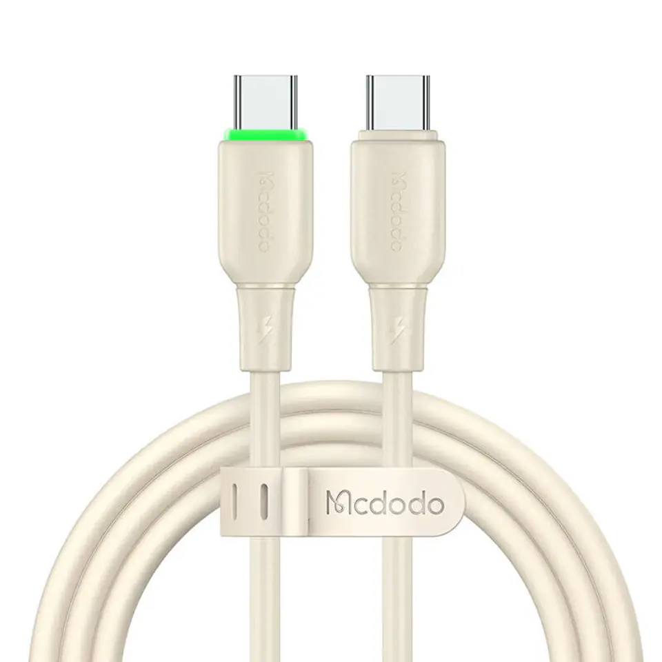 ⁨Kabel USB-C do USB-C Mcdodo CA-4770 65W 1.2m (beżowy)⁩ w sklepie Wasserman.eu