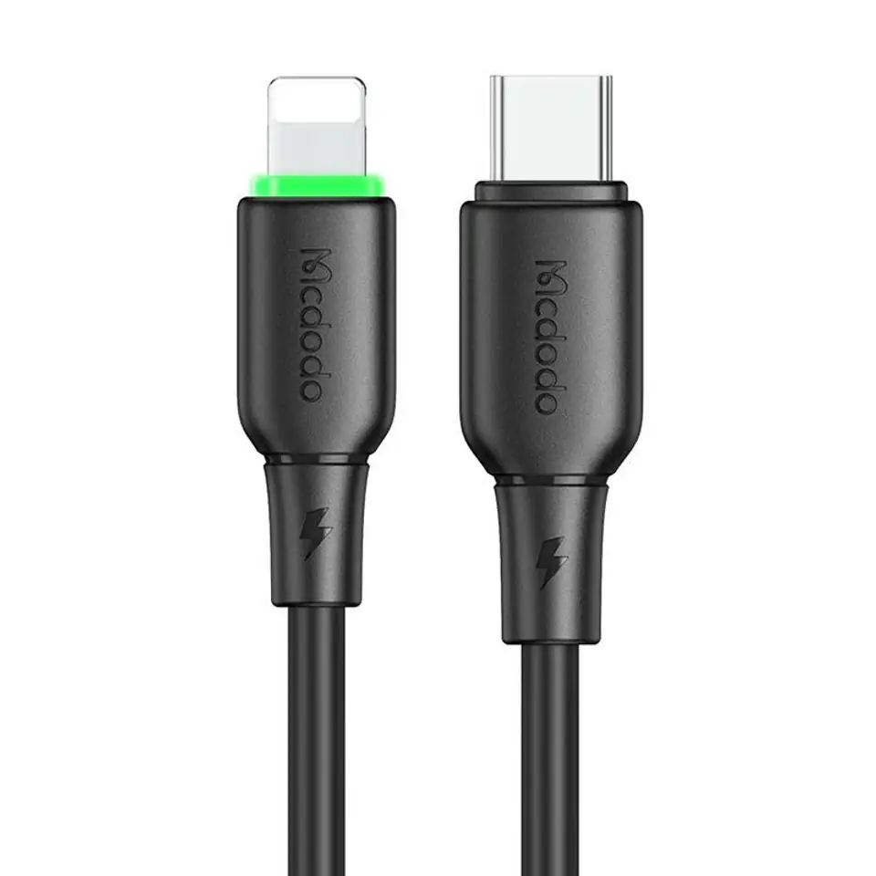 ⁨Kabel USB-C do Lightning Mcdodo CA-4761 1.2m (czarny)⁩ w sklepie Wasserman.eu