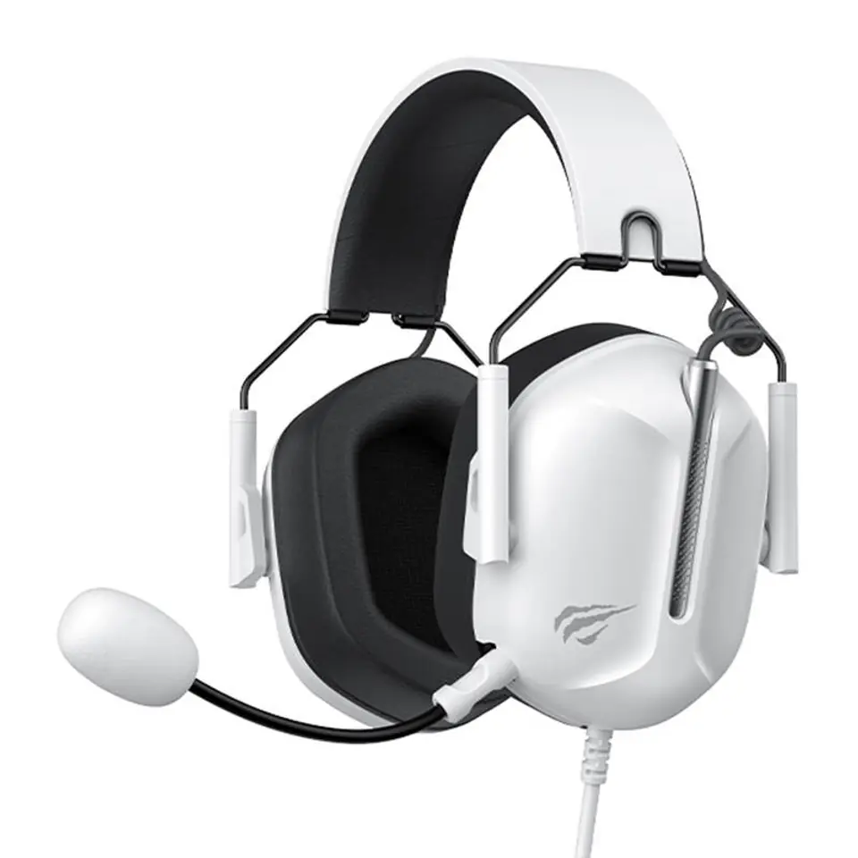 ⁨Słuchawki gamingowe HAVIT H2033d (biało-czarne)⁩ w sklepie Wasserman.eu