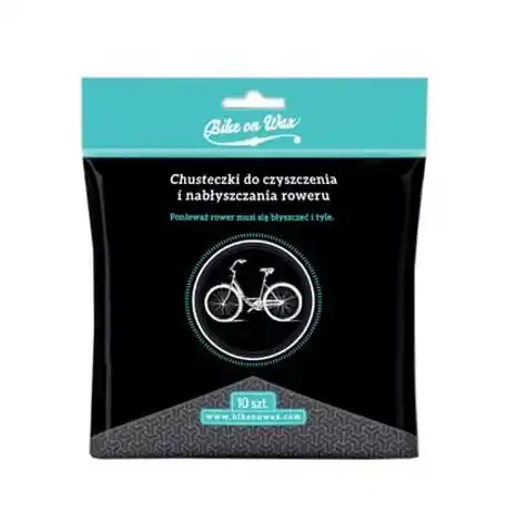 ⁨Chusteczki do czyszczenia i nabłyszczania roweru Bike on Wax 10 szt⁩ w sklepie Wasserman.eu