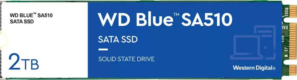 ⁨Dysk SSD WD Blue M.2 2280″ 2 TB SATA III 560MB/s 520MS/s⁩ w sklepie Wasserman.eu