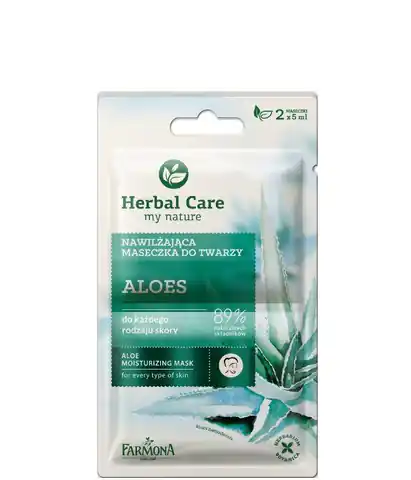 ⁨Farmona Herbal Care Maseczka nawilżająca Aloes - saszetka 5ml x 2⁩ w sklepie Wasserman.eu