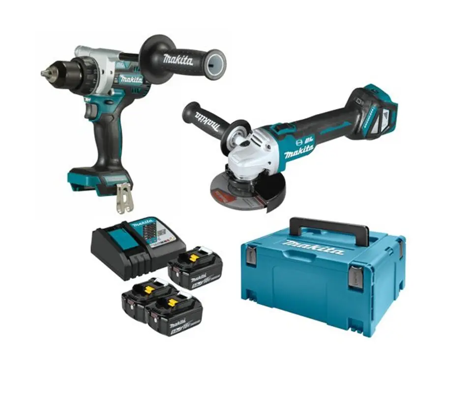 COMBO SET LI-LON 18V DDF486+DGA513 3*5.0AH im Wasserman.eu
