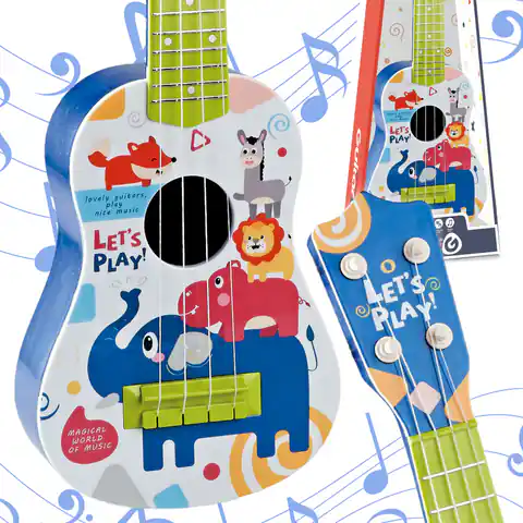 ⁨WOOPIE Gitara Klasyczna dla Dzieci Niebieska 57cm⁩ w sklepie Wasserman.eu