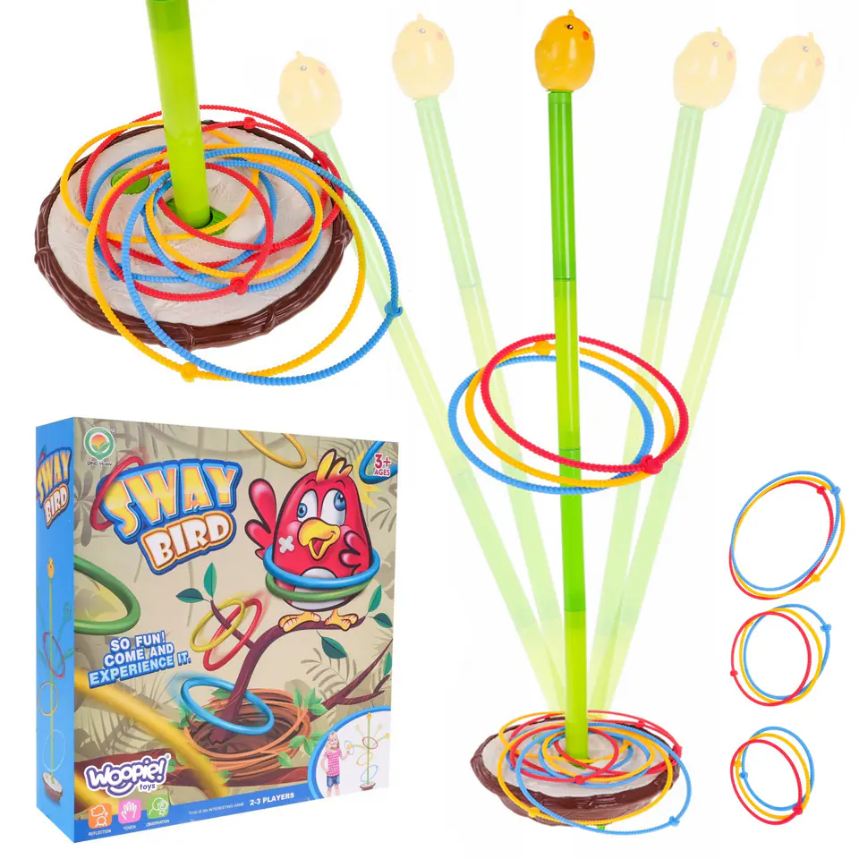 ⁨WOOPIE Gra Zręcznościowa Serso Tańczący Ptaszek XXL do 90 cm⁩ w sklepie Wasserman.eu