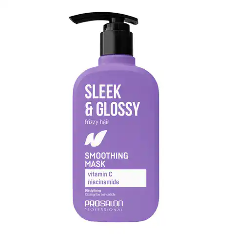 ⁨PROSALON Sleek&Glossy Wygładzająca maska do włosów 375 ml⁩ w sklepie Wasserman.eu