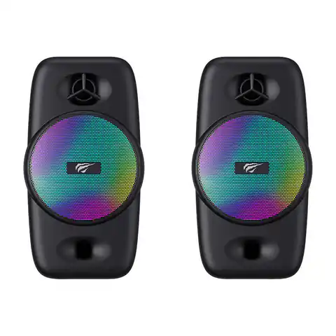 ⁨Głośniki komputerowe 2.0 Havit SK213 Bluetooth RGB⁩ w sklepie Wasserman.eu