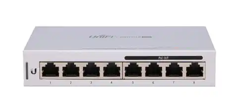 ⁨Ubiquiti Networks UniFi 5 x Switch 8 Managed Gigabit Ethernet (10/100/1000) Power over Ethernet (PoE) Grey⁩ at Wasserman.eu