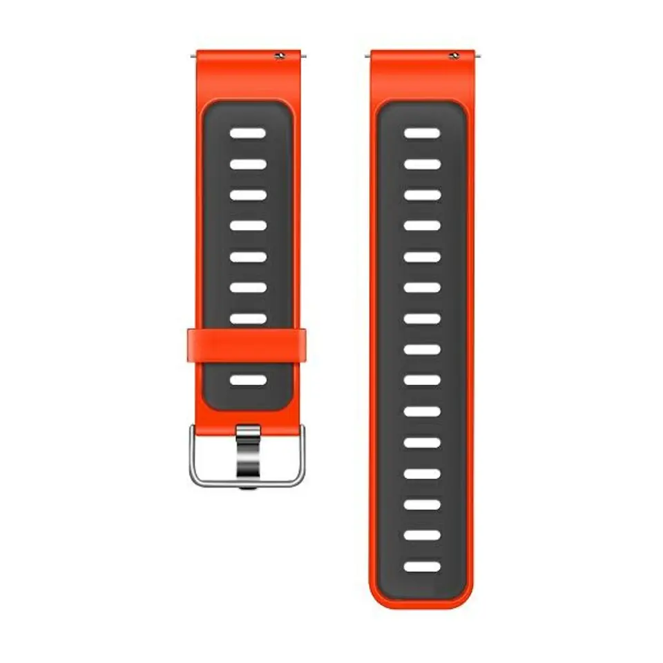 ⁨Beline pasek Watch 20mm Double ColorSilicone czerwono-czarny  red/black box⁩ w sklepie Wasserman.eu