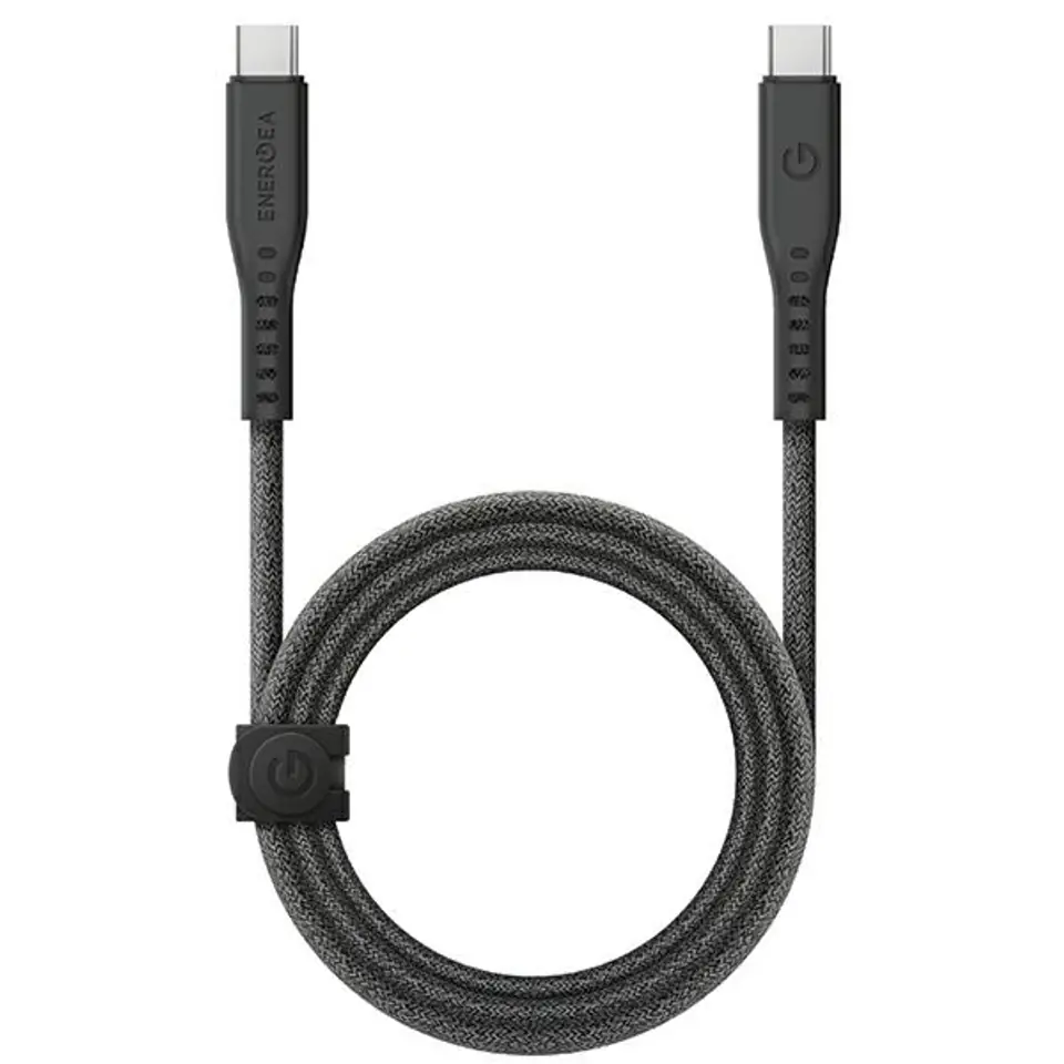 ⁨ENERGEA kabel Flow USB-C - USB-C1.5m czarny/black 240W 5A PD Fast Charge⁩ w sklepie Wasserman.eu