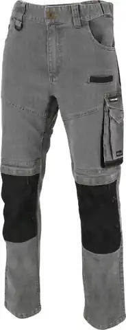 ⁨Spodnie jeansowe szare stretch ze wzmocn., "s", ce, lahti⁩ w sklepie Wasserman.eu