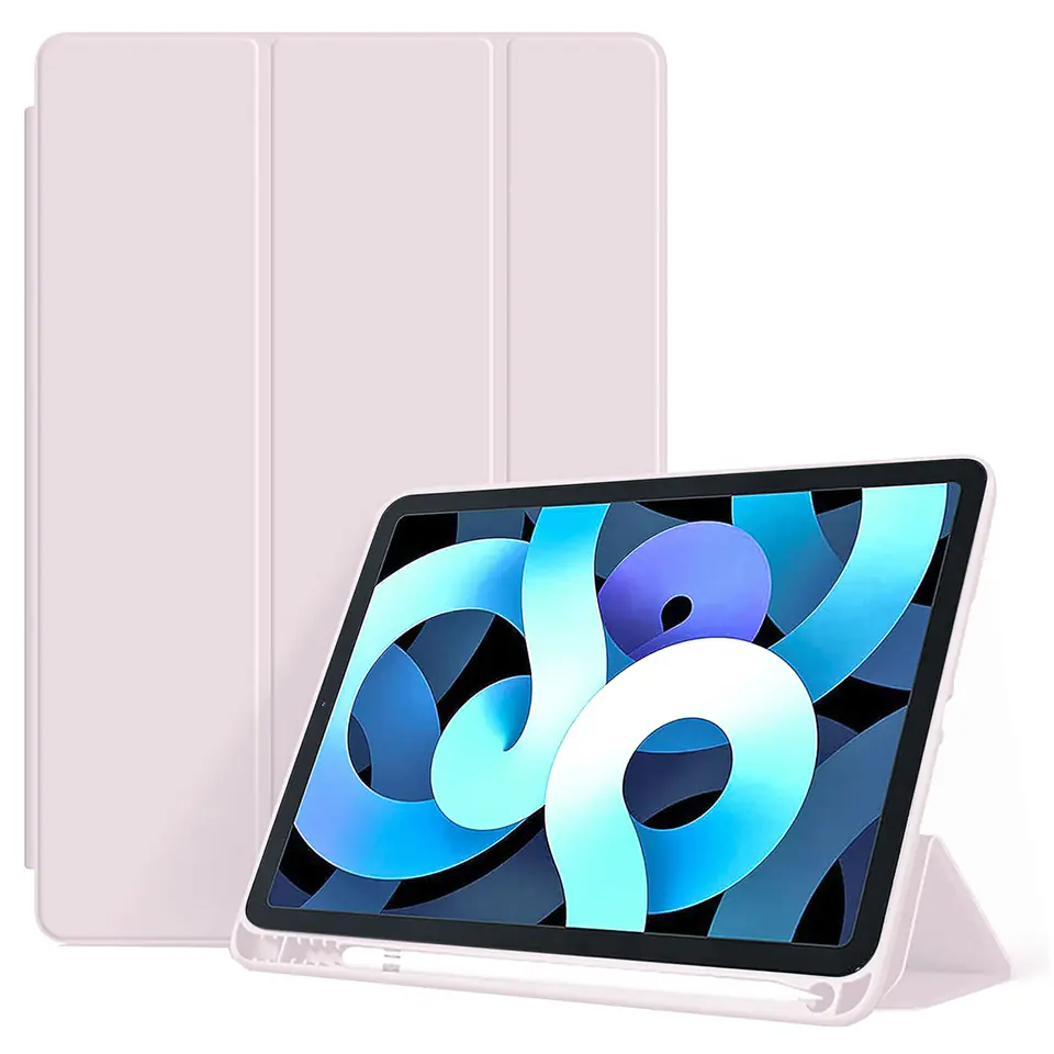 ⁨Etui do Apple iPad 10.2 9 gen 8/7 2021/2020/2019 Smart Pencil Case Alogy TPU obudowa na tablet Różowe⁩ w sklepie Wasserman.eu
