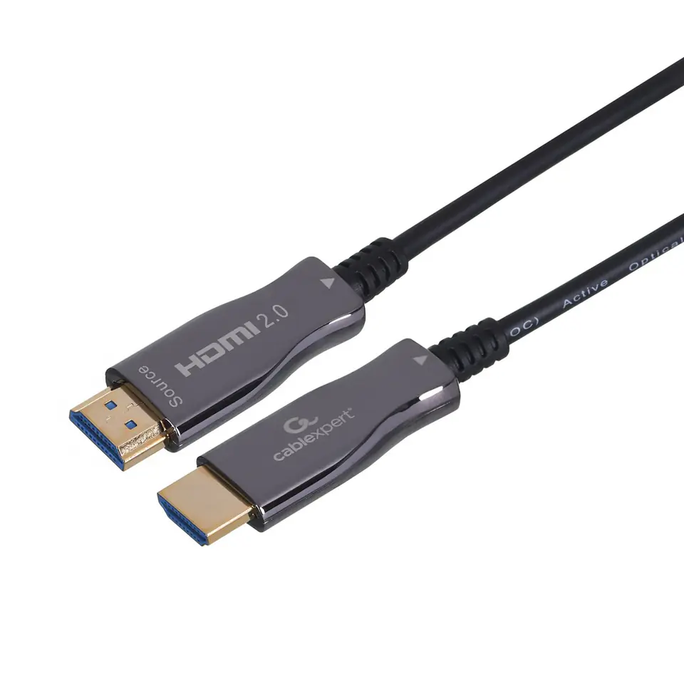 ⁨Gembird CCBP-HDMI-AOC-20M-02 Active Optical (AOC) High speed HDMI cable with Ethernet "AOC Premium Series", 20m⁩ at Wasserman.eu