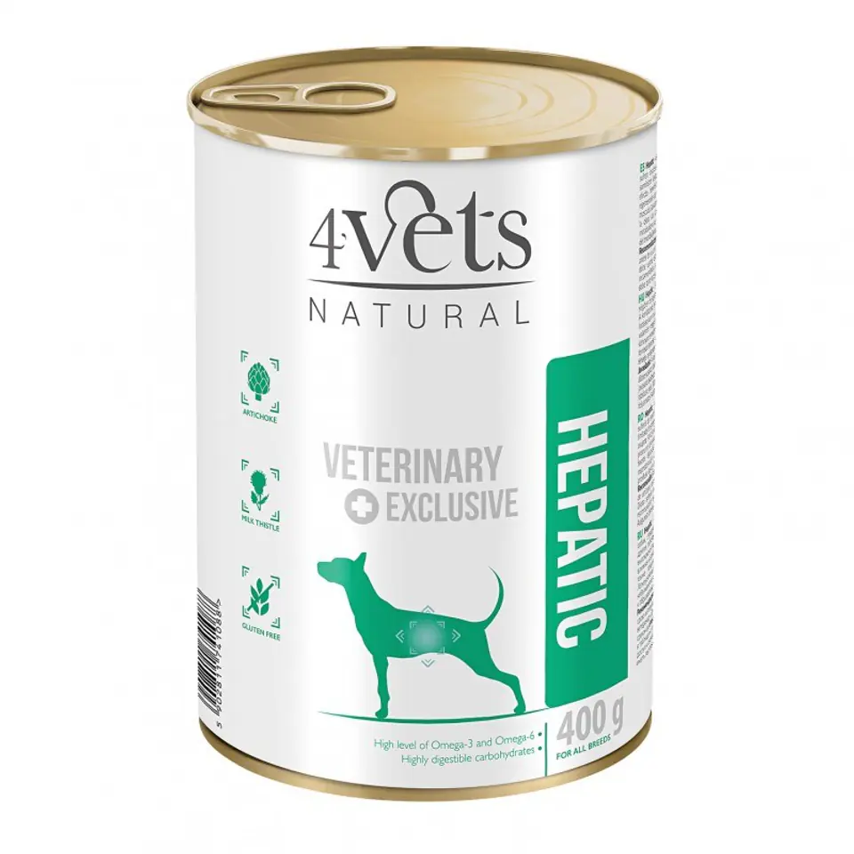 ⁨4VETS NATURAL - Hepatic Dog 400g⁩ w sklepie Wasserman.eu